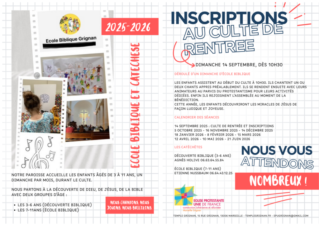 Catéchèse 2025 - 2026